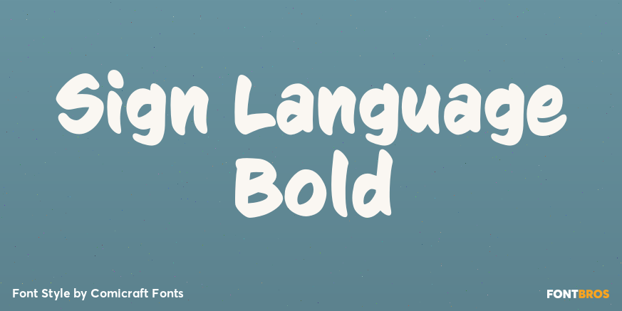 Sign Language Bold Poster