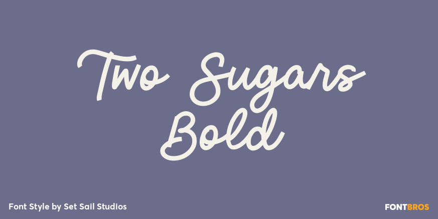 Two Sugars Bold Poster