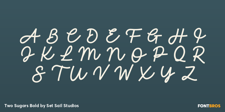 Two Sugars Bold Font Poster #2