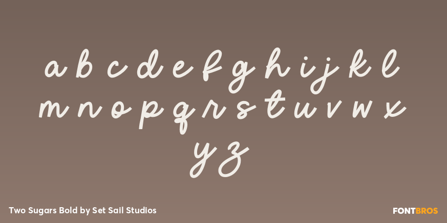 Two Sugars Bold Font Poster #3