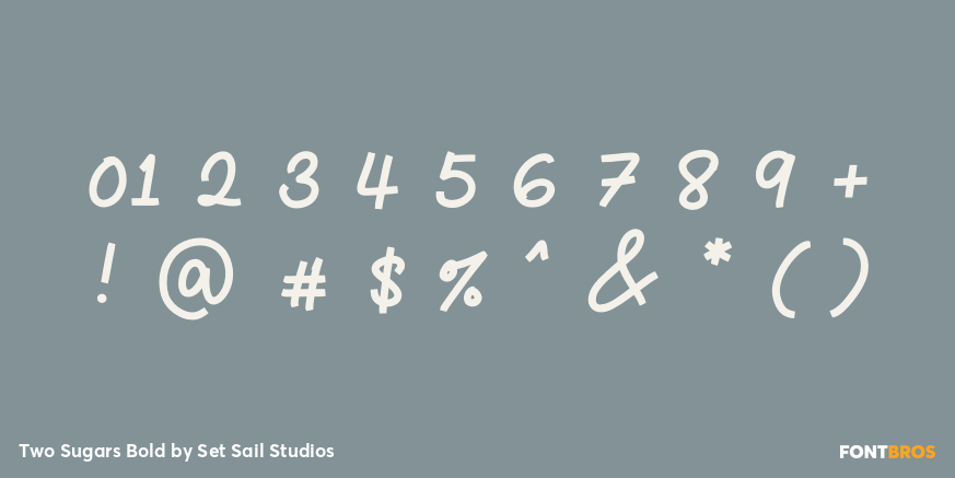 Two Sugars Bold Font Poster #4