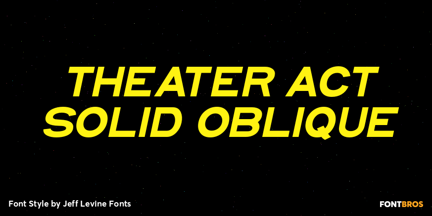 Theater Act Solid Oblique Poster