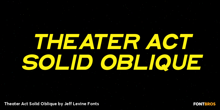 Theater Act Solid Oblique Poster