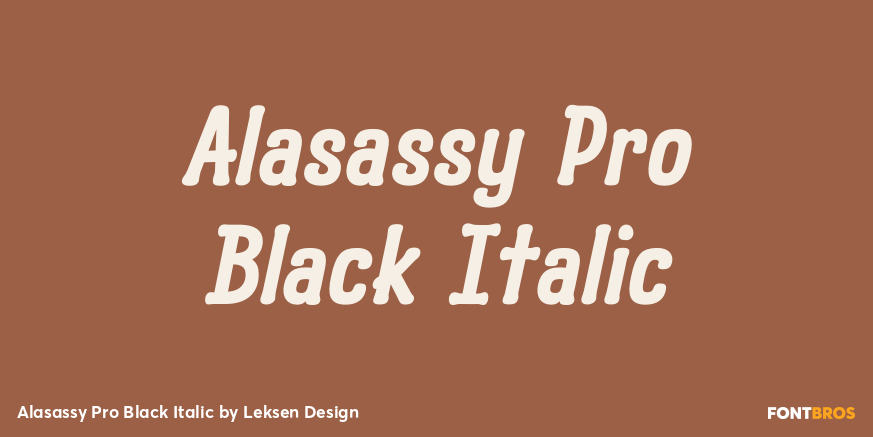 Alasassy Pro Black Italic Poster