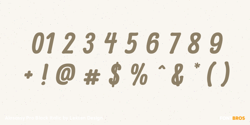 Alasassy Pro Black Italic Font Poster #4