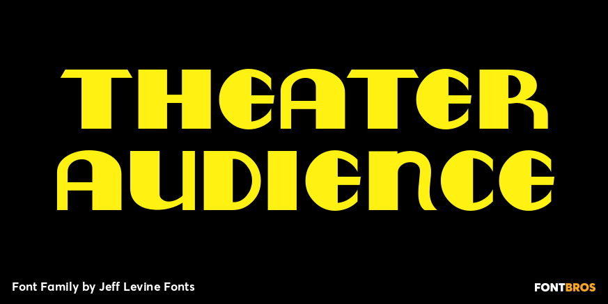 Theater Audience Font Poster