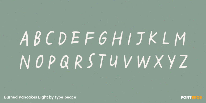 Burned Pancakes Light Font Poster #2