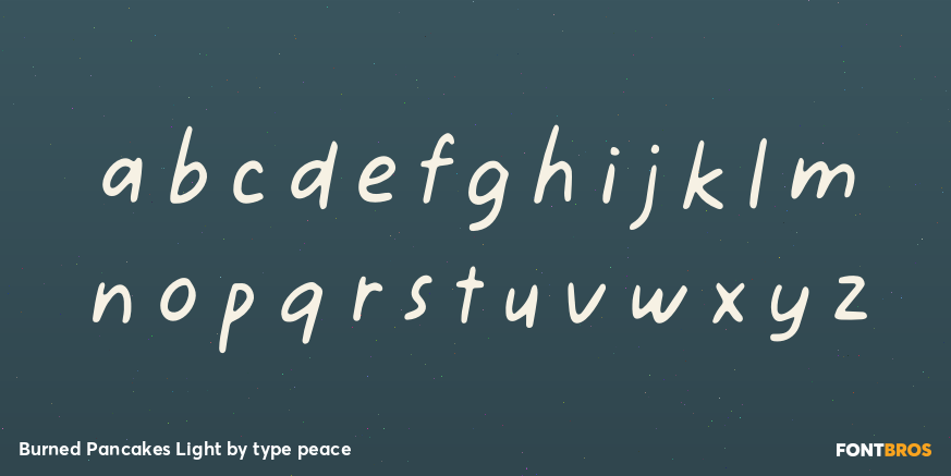 Burned Pancakes Light Font Poster #3