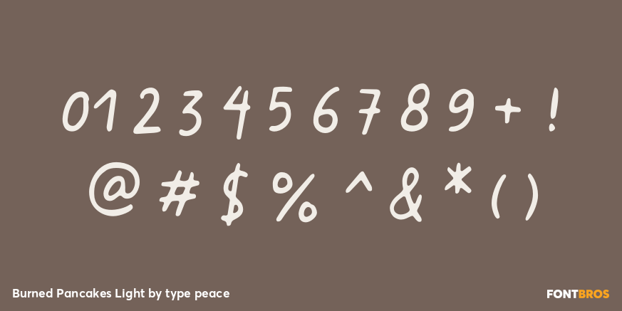 Burned Pancakes Light Font Poster #4