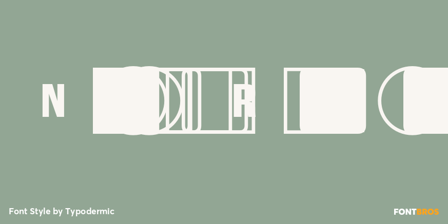 Numbers with Rings Sans Font Poster #1