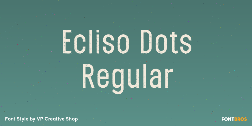 Ecliso Dots Regular Font Poster #1