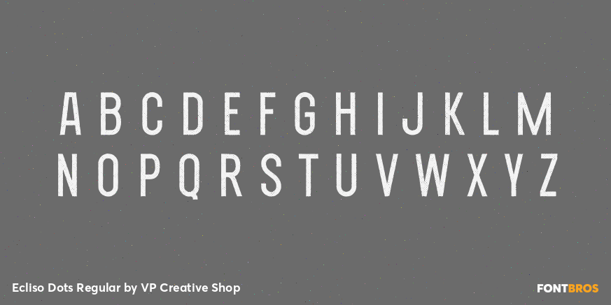 Ecliso Dots Regular Font Poster #2