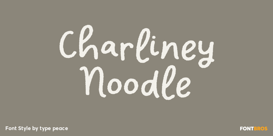 Charliney Noodle Font Poster #1