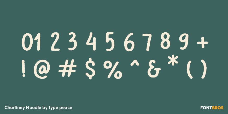 Charliney Noodle Font Poster #1