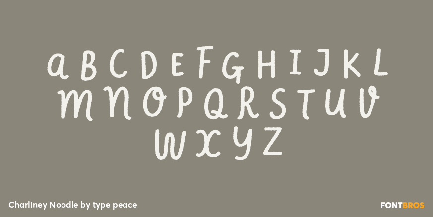 Charliney Noodle Font Poster #1