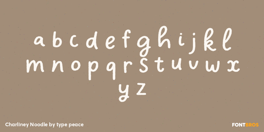 Charliney Noodle Font Poster #1