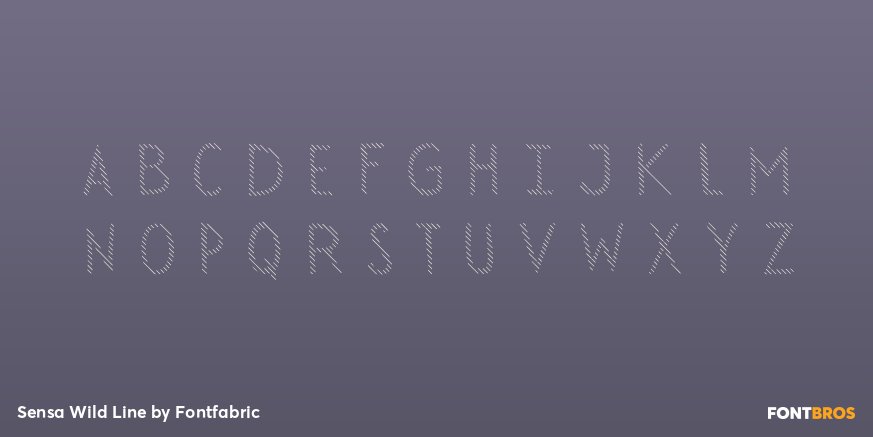 Sensa Wild Line Font Poster #1