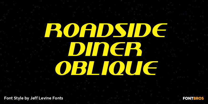 Roadside Diner Oblique Poster