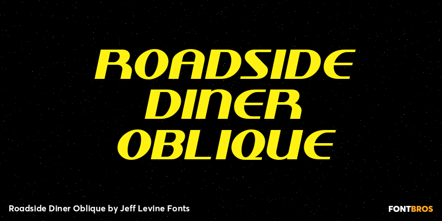 Roadside Diner Oblique Poster