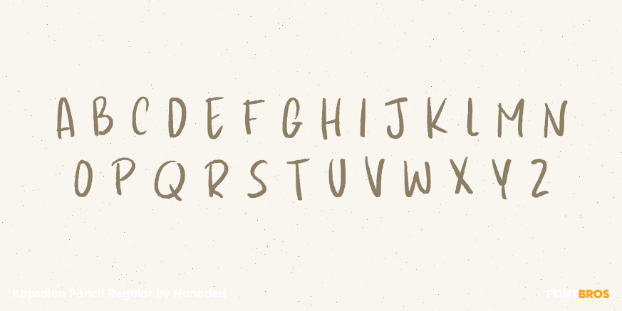 Kapsalon Pencil Regular Font Poster #1