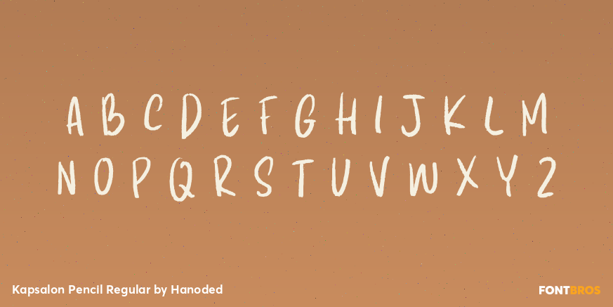 Kapsalon Pencil Regular Font Poster #1