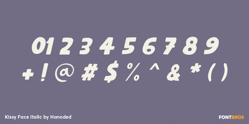 Kissy Face Italic Font Poster #1