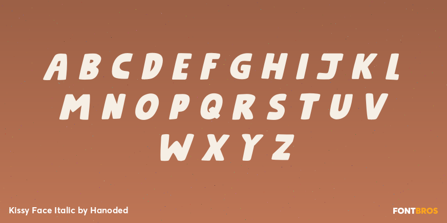 Kissy Face Italic Font Poster #1
