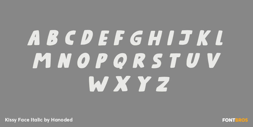 Kissy Face Italic Font Poster #1