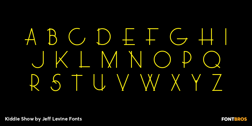 Kiddie Show Font Poster #2