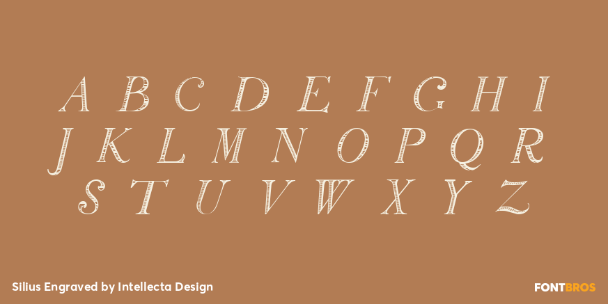 Silius Engraved Font Poster #2