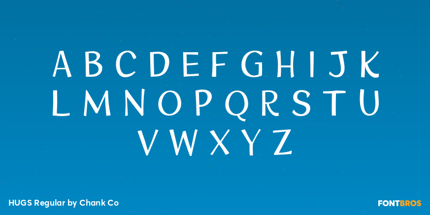 HUGS Regular Font Poster #2