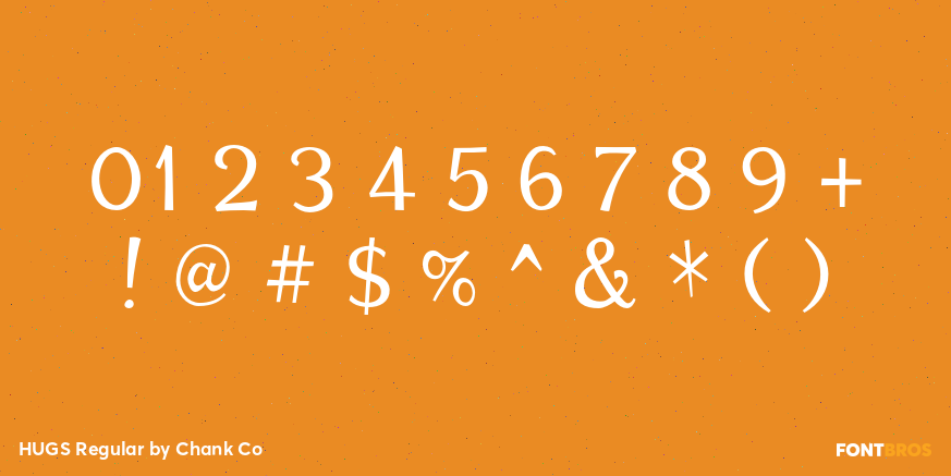 HUGS Regular Font Poster #4