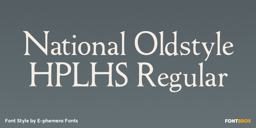 National Oldstyle HPLHS Regular Poster