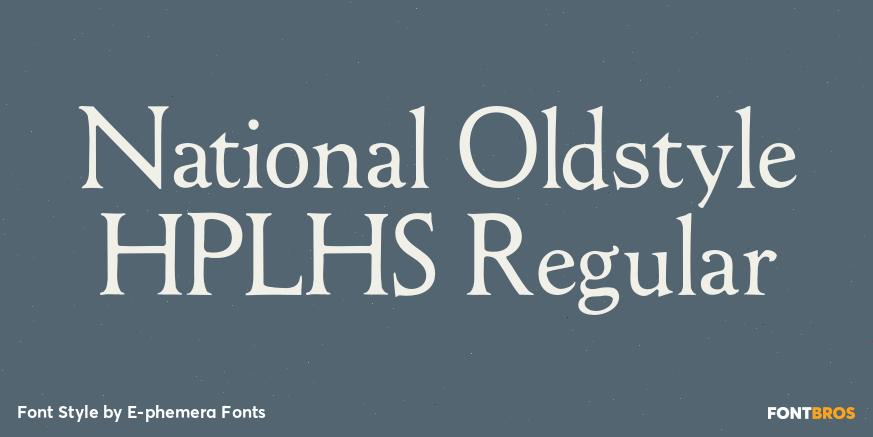 National Oldstyle HPLHS Regular Poster