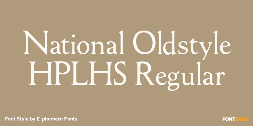 National Oldstyle HPLHS Regular Poster