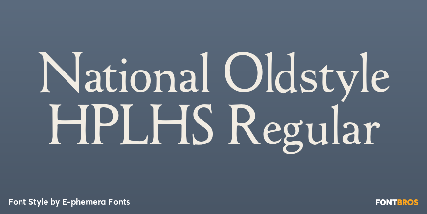 National Oldstyle HPLHS Regular Poster