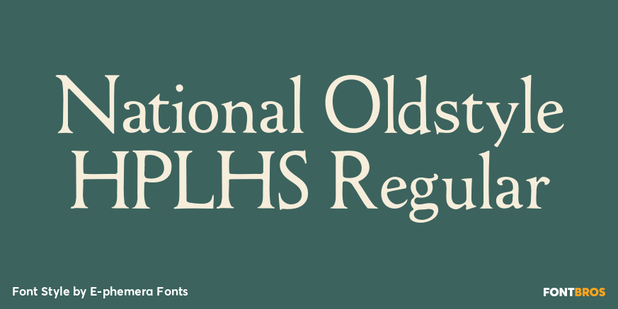 National Oldstyle HPLHS Regular Poster