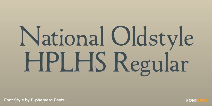 National Oldstyle HPLHS Regular Poster