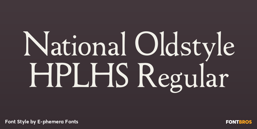 National Oldstyle HPLHS Regular Poster