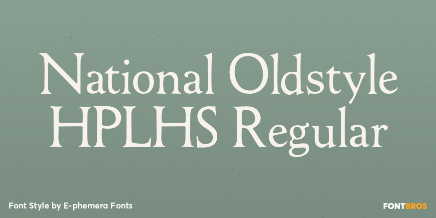 National Oldstyle HPLHS Regular Poster