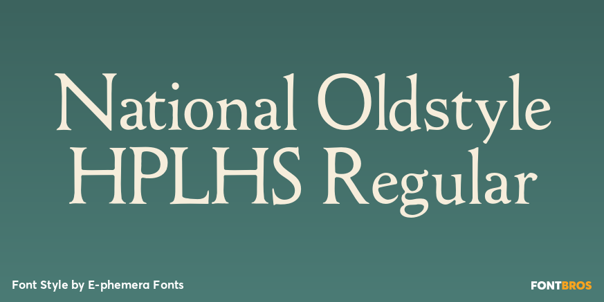 National Oldstyle HPLHS Regular Poster