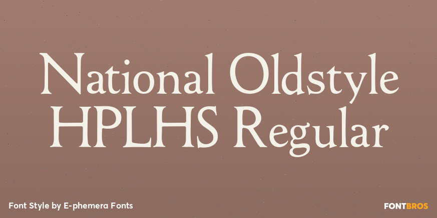 National Oldstyle HPLHS Regular Poster