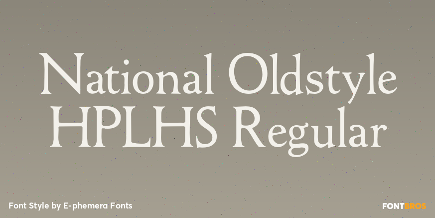 National Oldstyle HPLHS Regular Poster