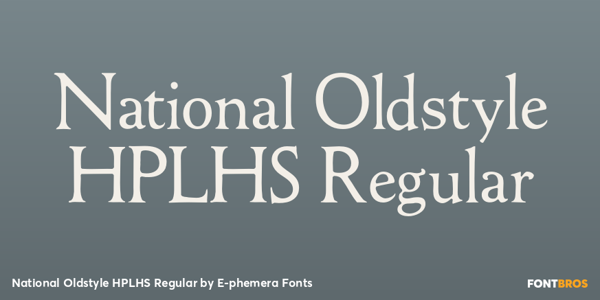 National Oldstyle HPLHS Regular Poster