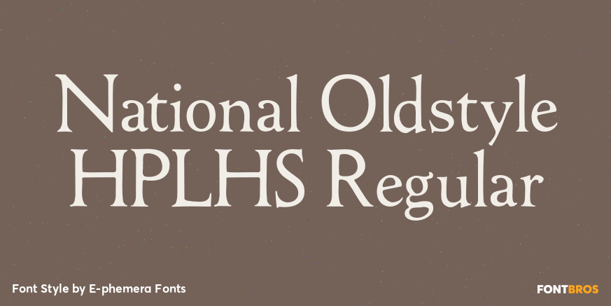 National Oldstyle HPLHS Regular Poster