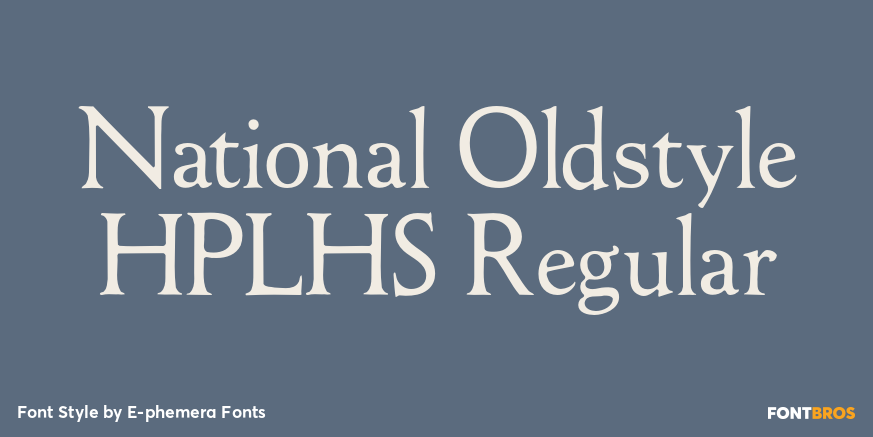 National Oldstyle HPLHS Regular Poster