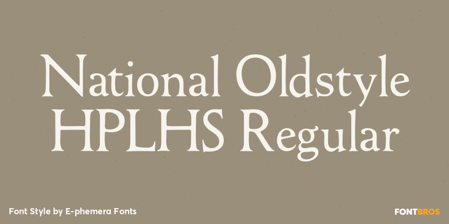 National Oldstyle HPLHS Regular Poster