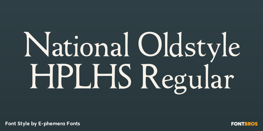 National Oldstyle HPLHS Regular Poster