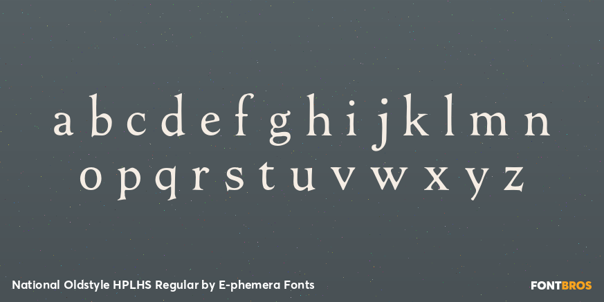National Oldstyle HPLHS Regular Font Poster #3