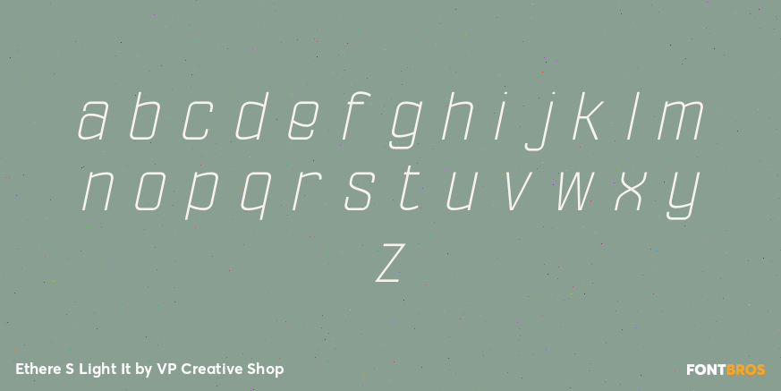 Ethere S Light It Font Poster #3